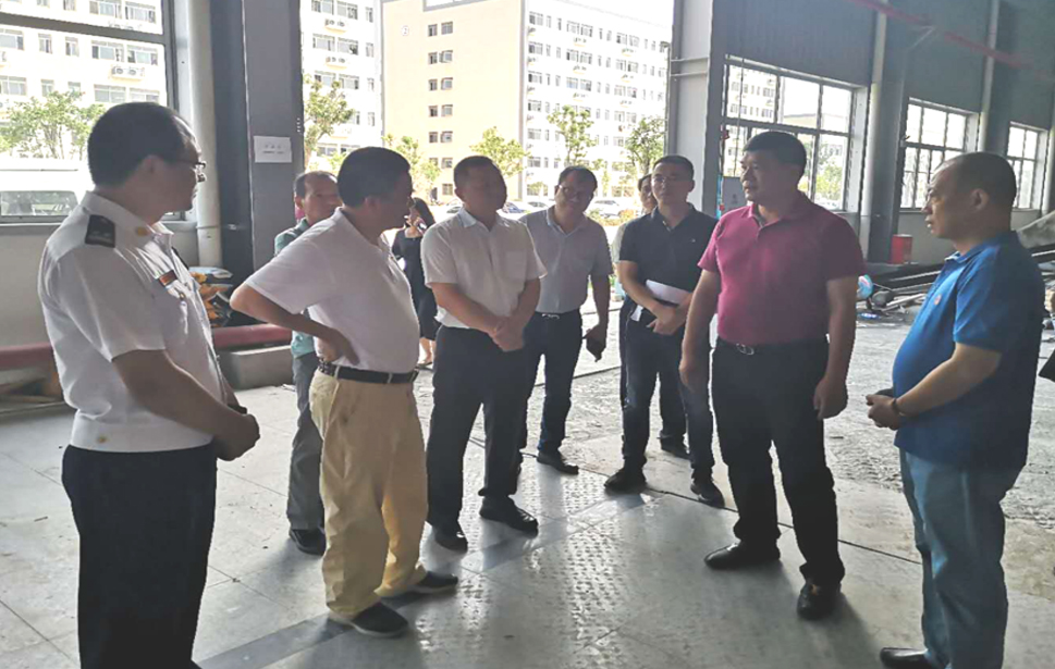 福清市常务副市长一行辅导 莅临南宫体育新资料科技工业园调研领导